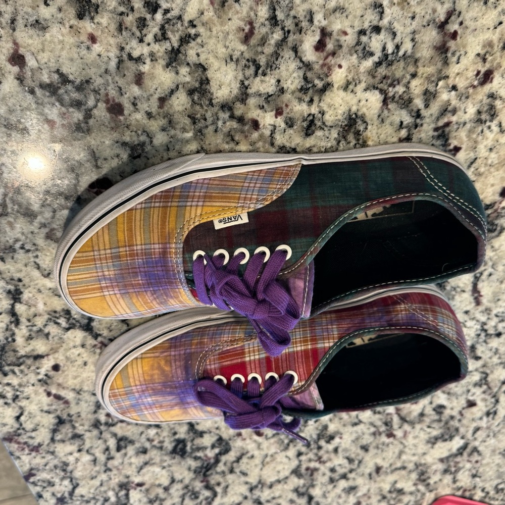 Vans Authentic Prep Sneaker Multicolor Plaid Colo… - image 3